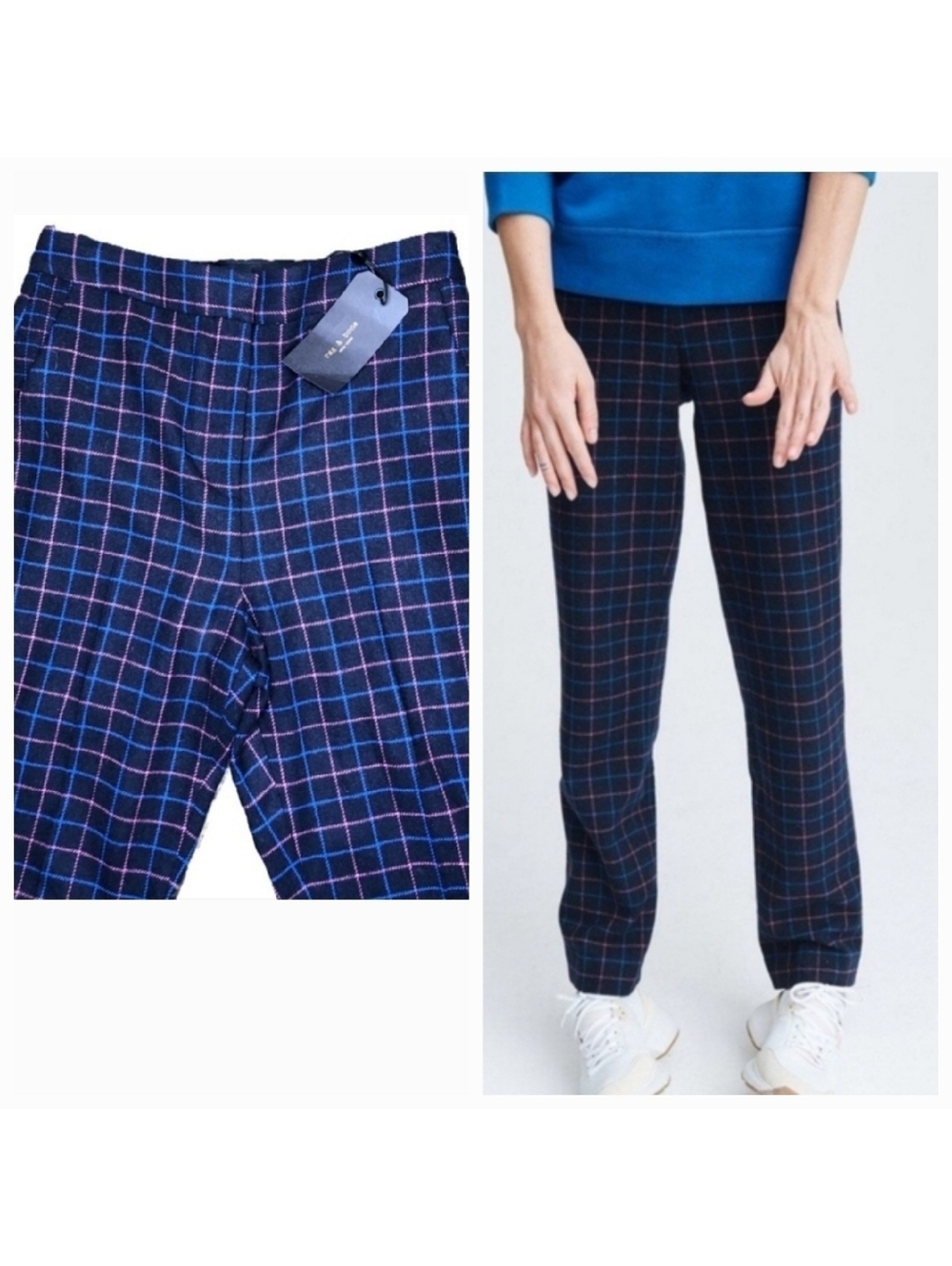 Rag & Bone Plaid Wool Pants